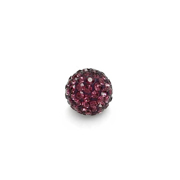 DISCOBALL 1 HOLE AMETHYST 6 MM