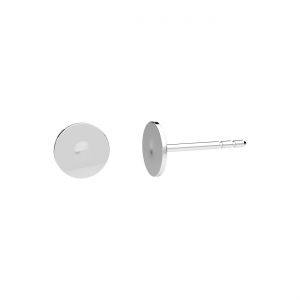 Napichovacia náušnica s platničkou GWP*strieborná AG 925*GWP 6 6 mm