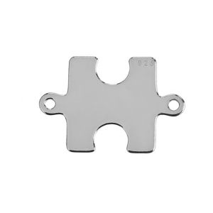 Prívesok konektora - puzzle*strieborný AG 925*BL-0204 - 0,40 13,5x19,7 mm