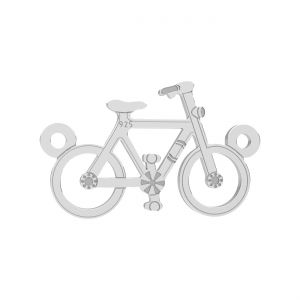 Prívesok prelamovaný - bicykel*strieborný AG 925*LK-0466 11x17,5 mm