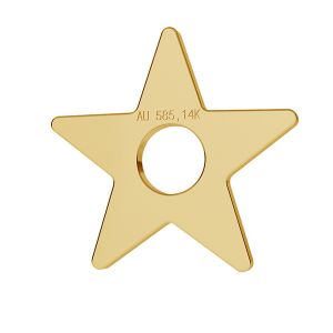 Hviezda prívesok zlato 14K LKZ-00011 - 0,30 mm