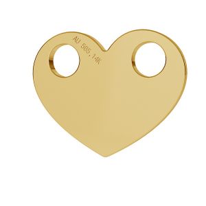 Srdce prívesok zlato 14K LKZ-00015 - 0,30 mm