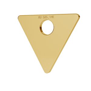 Trojuholník prívesok zlato 14K LKZ-00016 - 0,30 mm
