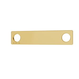 Obdĺžnik prívesok zlato 14K LKZ-00018 - 0,30 mm