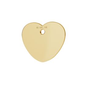 Srdce prívesok zlato 14K LKZ-00023 - 0,30 mm