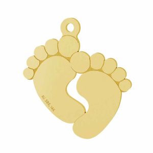 Detskej nohy prívesok zlato 14K LKZ-00482 - 0,30 mm