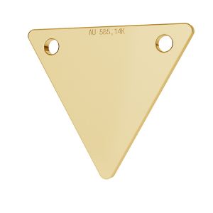 Trojuholník prívesok zlato 14K LKZ-00581 - 0,30 mm