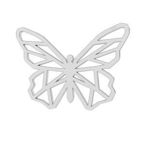 Motýľ origami prívesok striebro, LK-0678 - 0,50