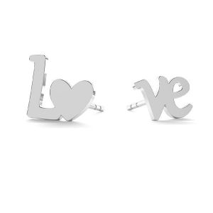 Love náušnice KLS LK-0750 - 0,50 8,7x10 mm (L+R)