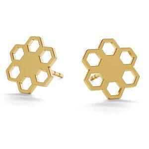 Kvetina náušnice zlato 14K LKZ-00668 KLS - 0,30 mm