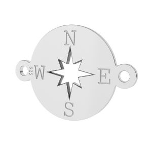 Kompas prívesok, striebro 925, LK-1318 - 0,50