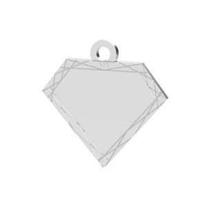 Diamant prívesok striebro, LK-1484 - 0,50
