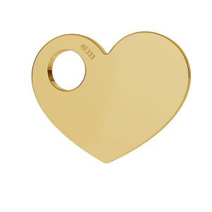 Srdce prívesok zlato 8K LKZ8K-30006 - 0,30 9,4x12 mm