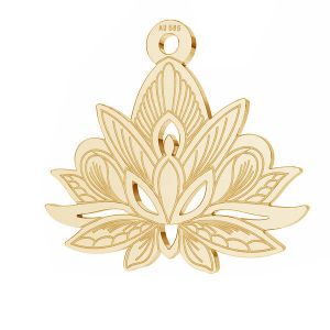Lotus kvetina prívesok*zlato 585*LKZ14K-50049 - 0,30 14,4x15,8 mm