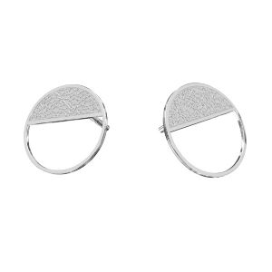 Okrúhly náušnice *striebro 925, KLS LKM-2749 - 0,50 12x12 mm