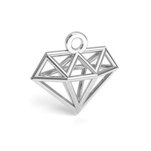 Origami diamant pr&iacute;vesok, striebro 925, CON 1 E-PENDANT 653 11,9x12,6 mm 