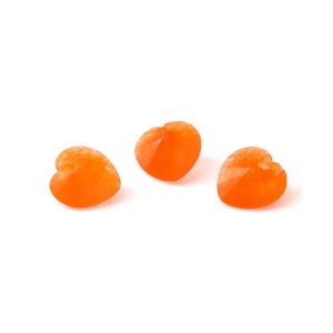 Oranžový nefrit SRDCE 10 MM GAVBARI, polodrahokam 