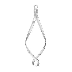 Spirála prívesok, striebro 925, EARRING 024 16,1x49 mm