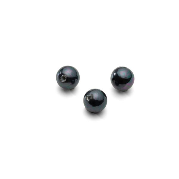 Orúhly prírodné perly cerna 6 mm 1H, GAVBARI PEARLS