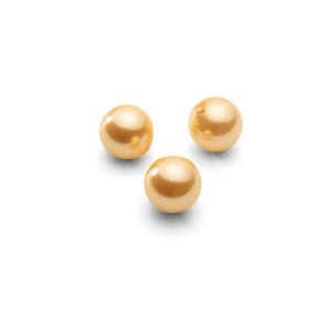 Orúhly prírodné perly zlatá 8 mm 2H, GAVBARI PEARLS
