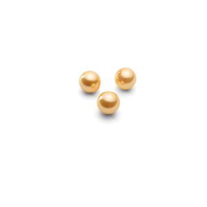 Orúhly prírodné perly zlatá 4 mm 1H, GAVBARI PEARLS