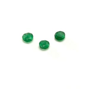 Okrúhly kameň, plochý chrbát, 3 mm dark green Jade, GAVBARI