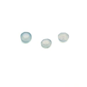Okrúhly kameň, plochý chrbát, 3 mm Blue onyx, GAVBARI