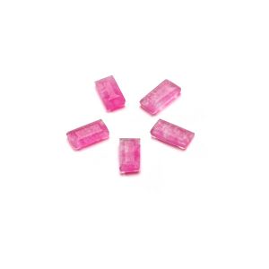 Bbdĺžnik kamen plochý chrbát, jadeite neon pink, 2,5x5 mm GAVBARI, polodrahokam