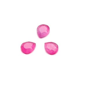 Pokles, plochý chrbát, 5x6 mm jadeite neon pink, GAVBARI