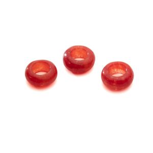 DONUT červená nefrit 5x10 mm GAVBARI, polodrahokam