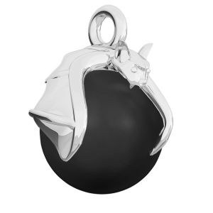 Netopier prívesok perla základne striebro, ODL-00457 (5818 MM 8)