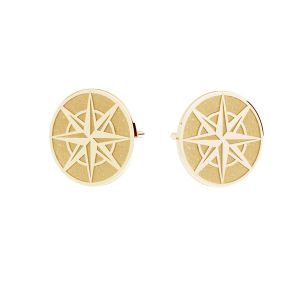 Slon náušnice, zlato 14K, KLS LKZ14K-50124 10x10 mm - 0,30 mm