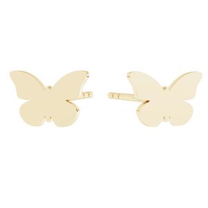 Motýľ náušnice, zlato 14K, KLS LKZ14K-50114 5,4x8 mm - 0,30 mm