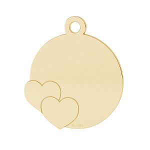 Okrúhly prívesok*zlato 585*LKZ14K-50120 - 0,30 15x16,7 mm