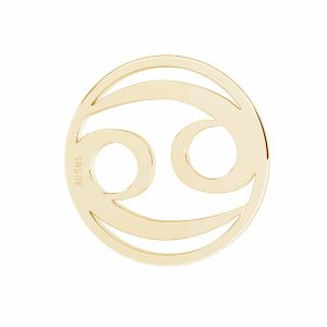 Prívesok - rak zverokruh, zlato 14K, LKZ14K-50185 - 0,30 12x12 mm