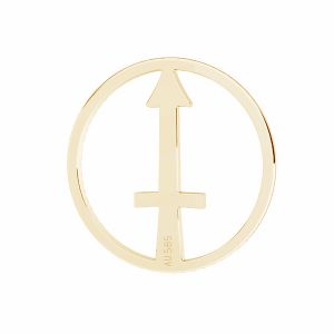 Prívesok - strelec zverokruh, zlato 14K, LKZ14K-50188 - 0,30 12x12 mm