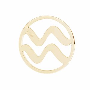 Prívesok - vodník zverokruh, zlato 14K, LKZ14K-50190 - 0,30 12x12 mm