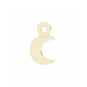 Mesiac mini prívesok, zlato 14K, LKZ14K-50196 - 0,30 5x8,5 mm