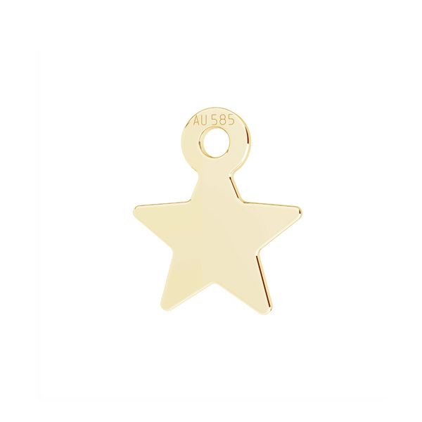 Hviezda mini prívesok, zlato 14K, LKZ14K-50197 - 0,30 7x8,3 mm