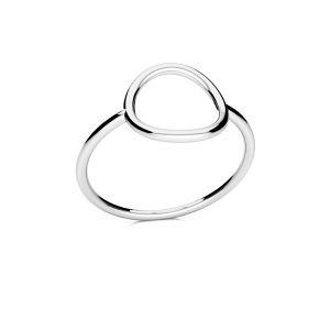 Okrúhly prsteň striebro 925, RING ODL-01069 10x18,5 mm R-11