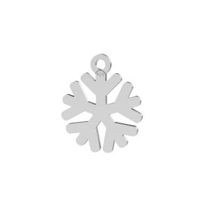 Snehová vločka prívesok striebro, LKM-3237 - 0,50 10x12,5 mm