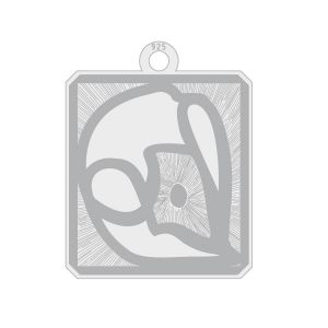 Prívesok, striebro 925, LKM-3233 - 0,80 15,3x19,4 mm