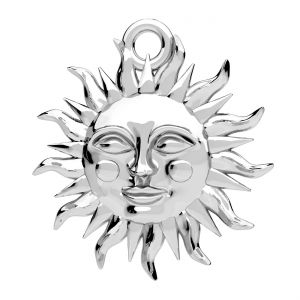 Prívesok - slniečko pliešok*striebro 925, ODL-01388 16,3x17,4 mm