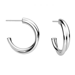 Kolo náušnice, striebro 925, KLS ODL-01354 3,6x22 mm