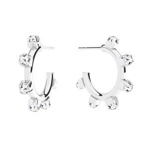 Kolo náušnice, striebro 925, KLS OWS-00346 3,4x22,2 mm ver.2
