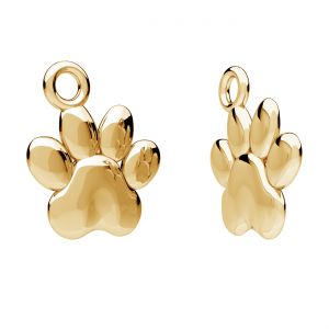 Psie labky prívesok*zlato 585*ODLZ-00004 9,8x11,3 mm