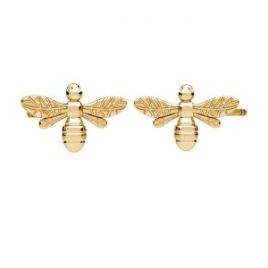 Včela náušnice*zlato 585*KLS ODLZ-00081 5,7x9,2 mm