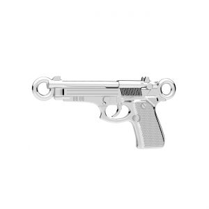 Prívesok - veľká pištoľ Beretta*strieborná AG 925*CON 2 ODL-01446 12,2x25,3 mm
