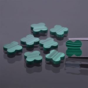 Štvorlístok z malachitu 8x8 MM