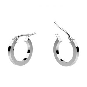 Kruhová náušnica 1,6 cm so zapínaním*strieborná AG 925*KL-KB OR 2x12 mm